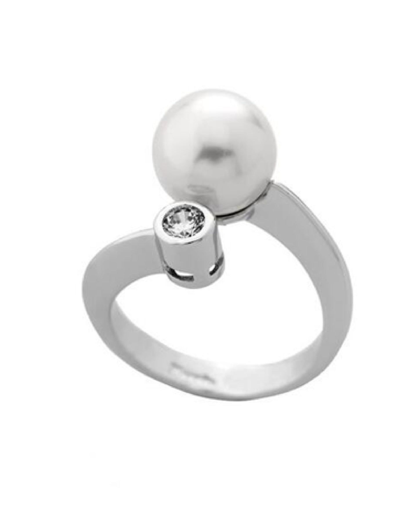 09498.01.2.R92.000.1 White Cercle Pearl Ring