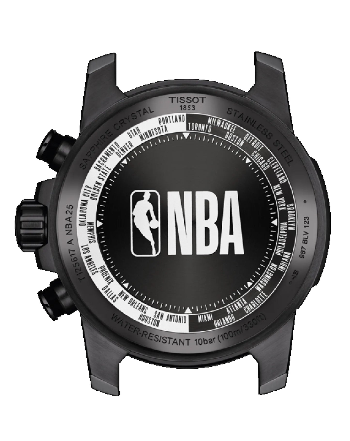 T125.617.37.067.00 Tissot Supersport Chronograph Black Indexes NBA EDITION
