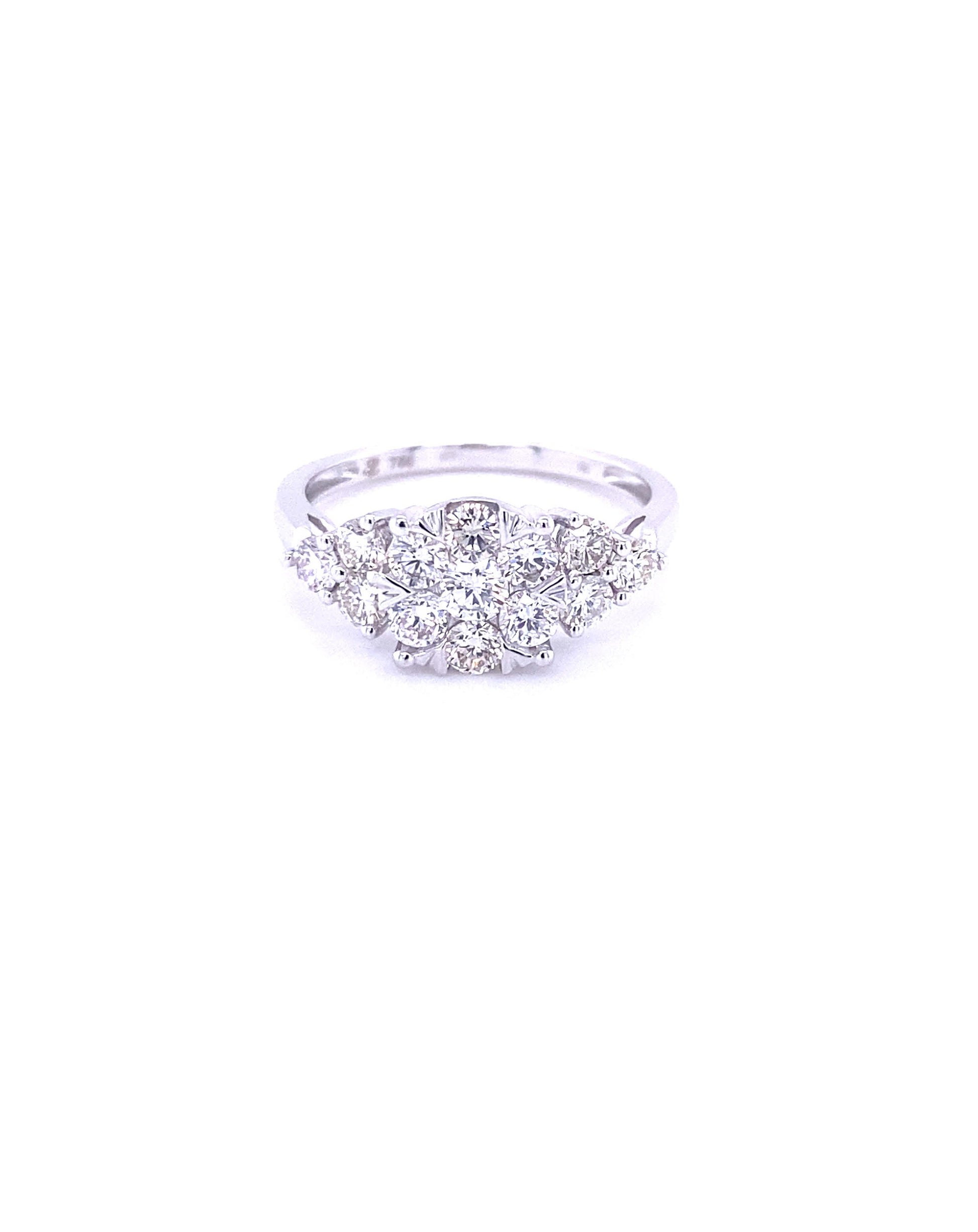 Diamonds Diamond Ring Cluster Setting, 1.00 CT Rings