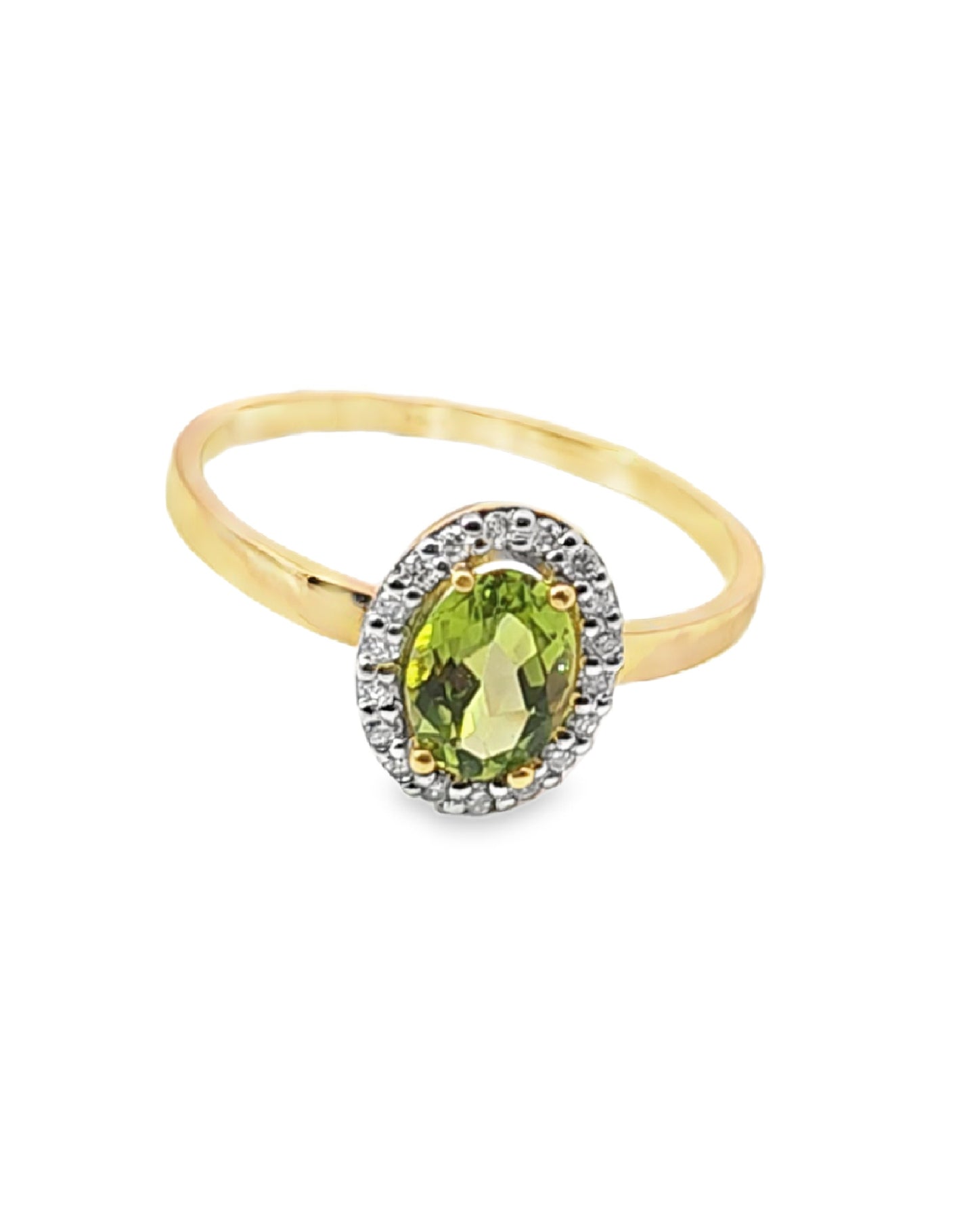 Anillo de diamantes majestuosos semipreciosos con amatista
