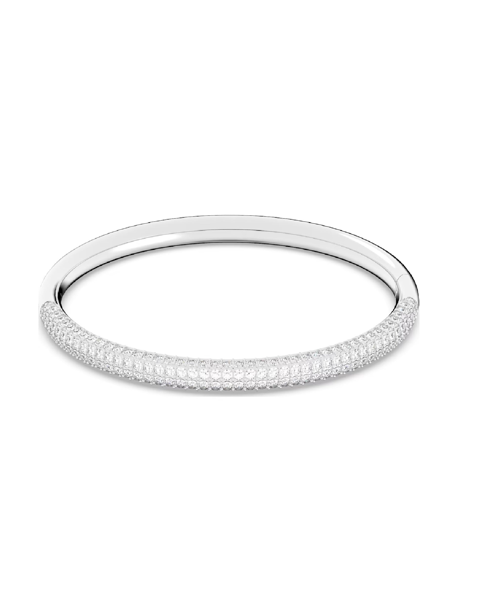 Swarovski Swarovski WHITE Rhodium Plated STONE bangle Bracelets