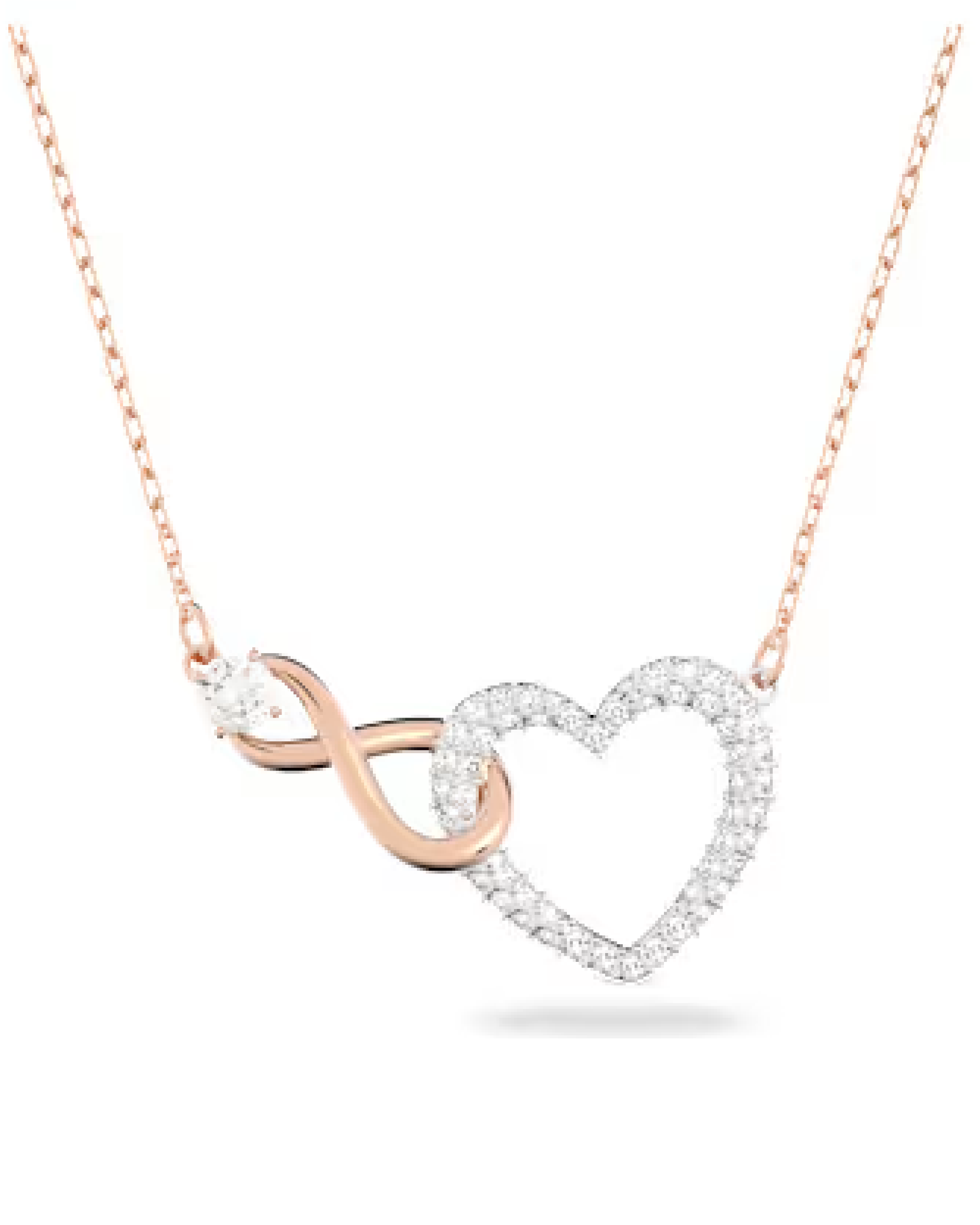 5518865 Swarovski Rose Infinity Necklace