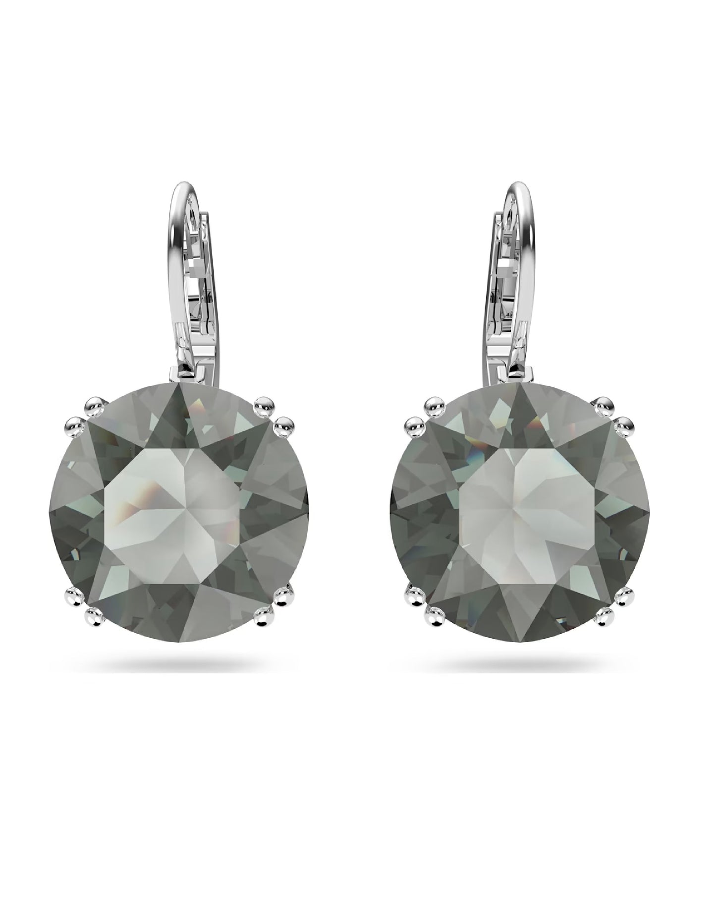 Swarovski 5636567 Swarovski MILLENIA Drop Earrings White Tone Round Earrings