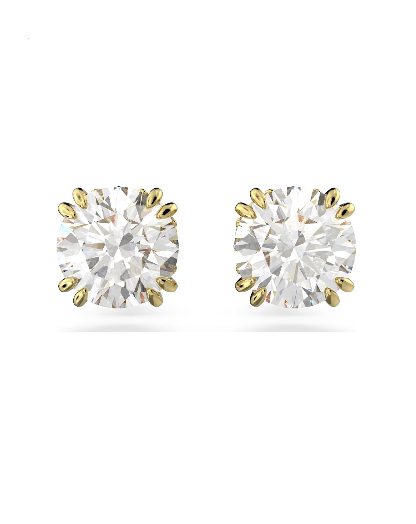 Swarovski 5642595 Swarovski Constella STUD Earring, Rhodium Plated YELLOW Tone Earrings