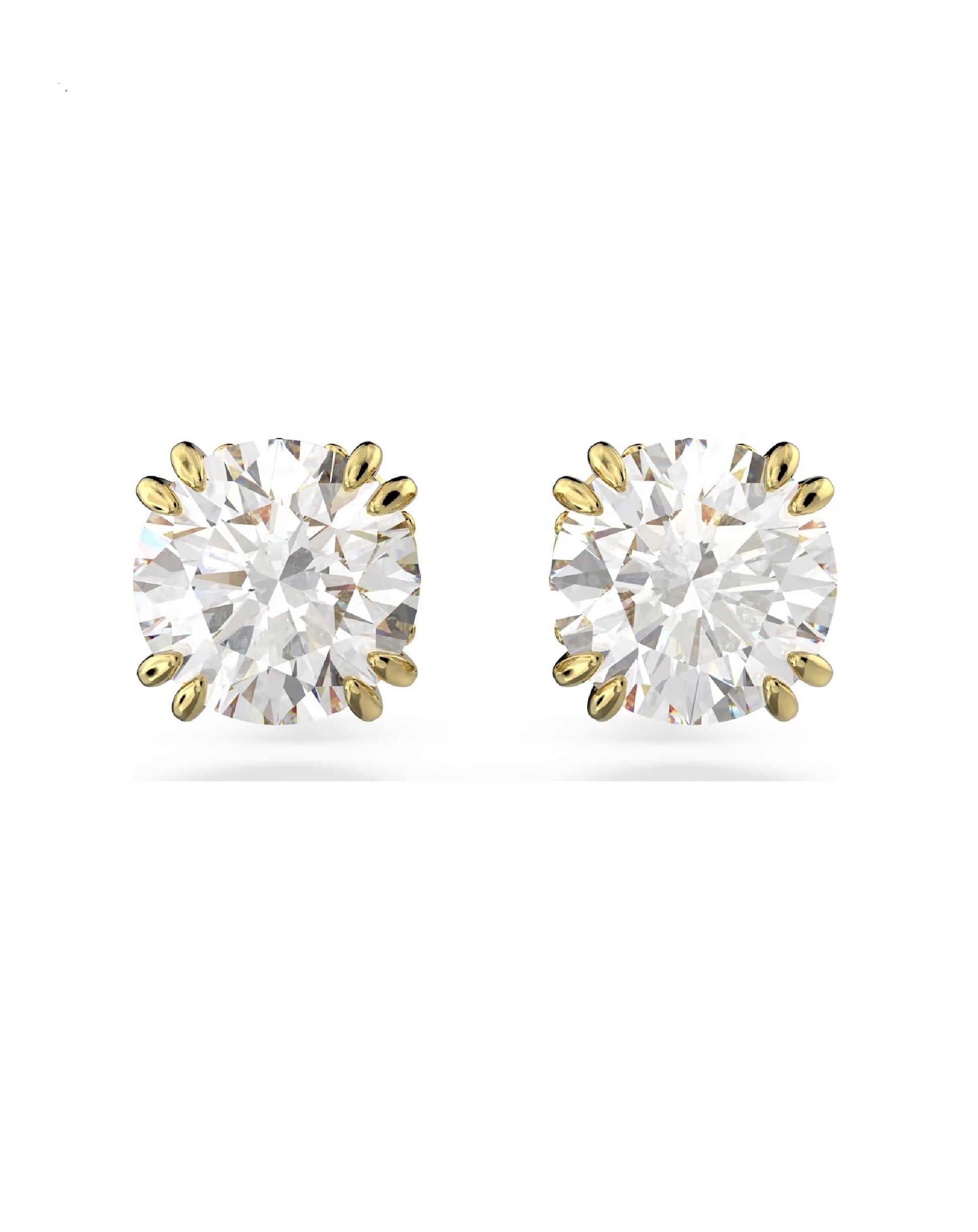 Swarovski 5642595 Swarovski Constella STUD Earring, Rhodium Plated YELLOW Tone Earrings
