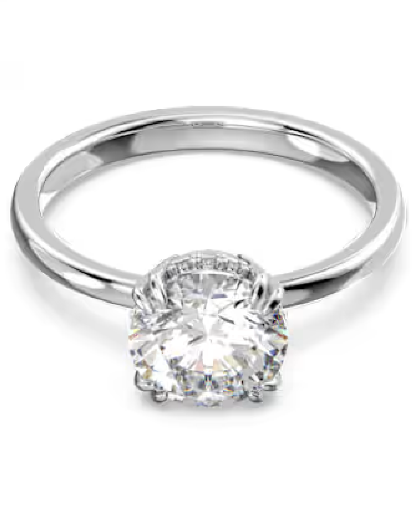 5642636 Swarovski Constella Cocktail White Gold Round Cut Ring Size 60