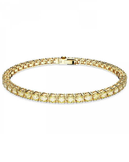 5648933 Swarovski Matrix Bracelet Yellow Gold Tone Plated