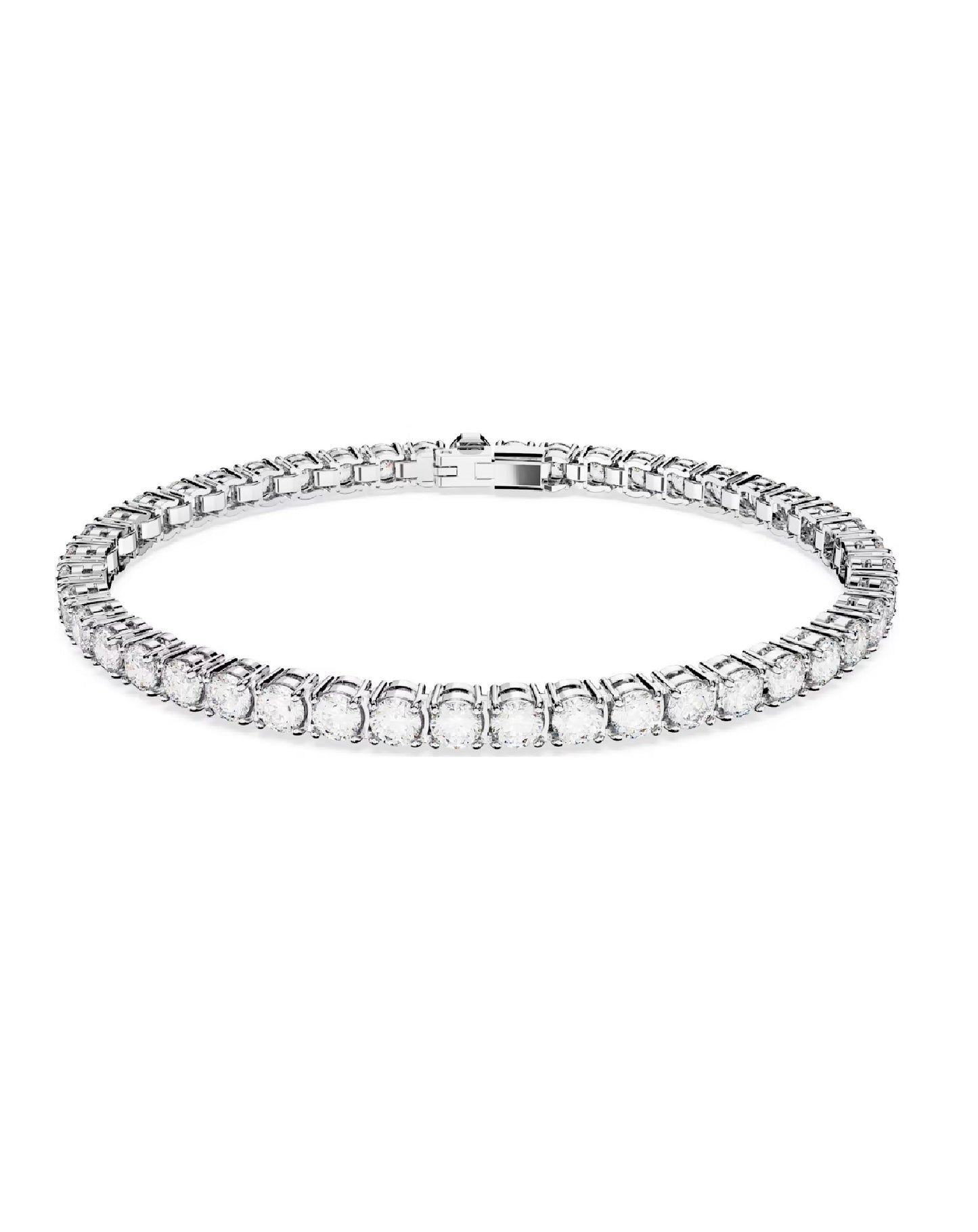 Swarovski 5648937 Swarovski Matrix BRACELET Size M, White Rhodium Bracelets