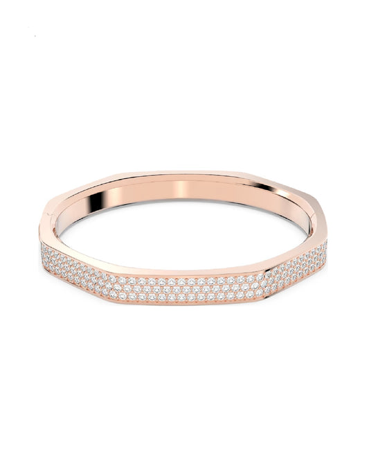 Swarovski 5655626 Swarovski Dextera BANGLE, Octagon Shape, Gold Tone Jewelry