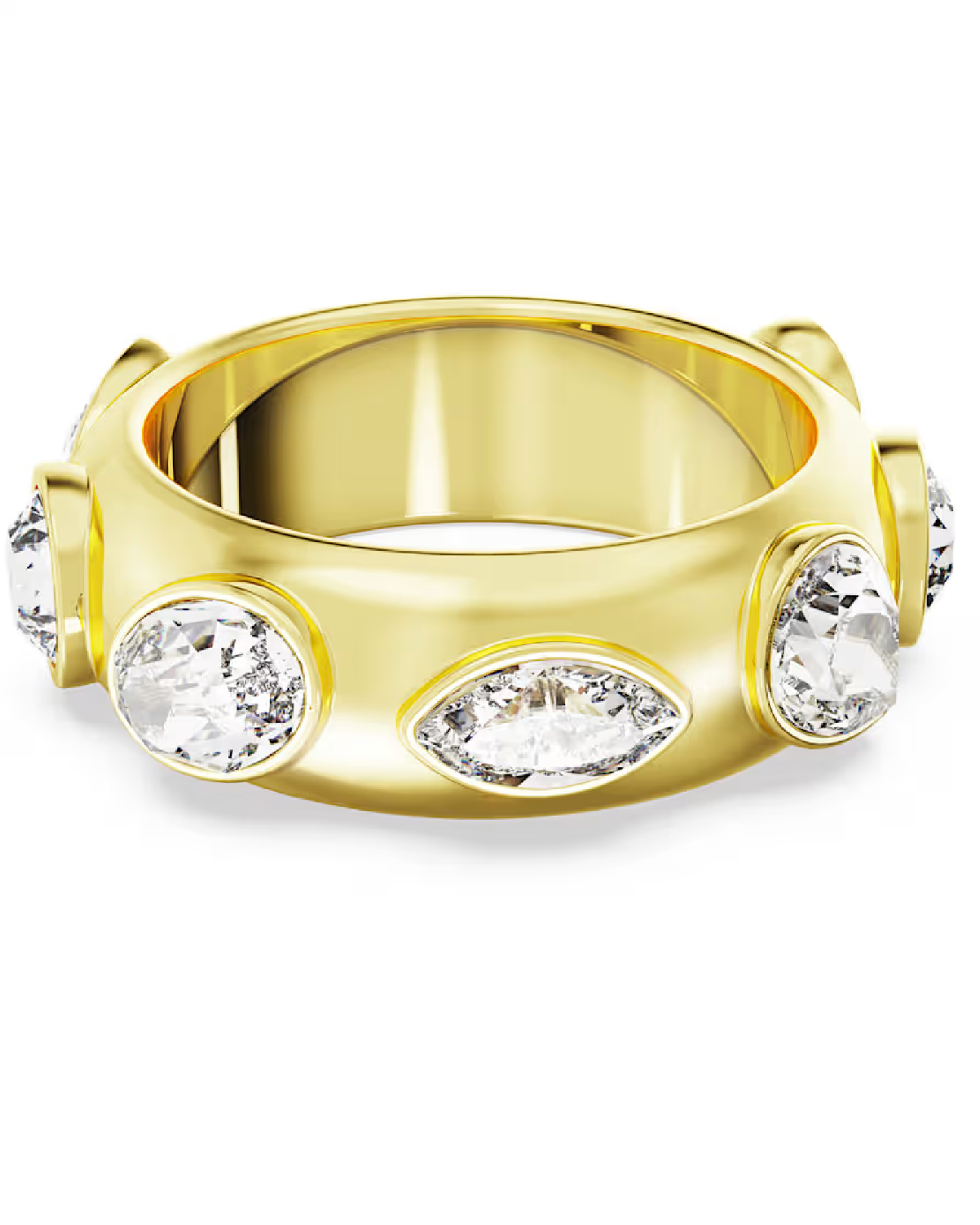5665479 Swarovski Dextera Ring Yellow Gold Tone Plated