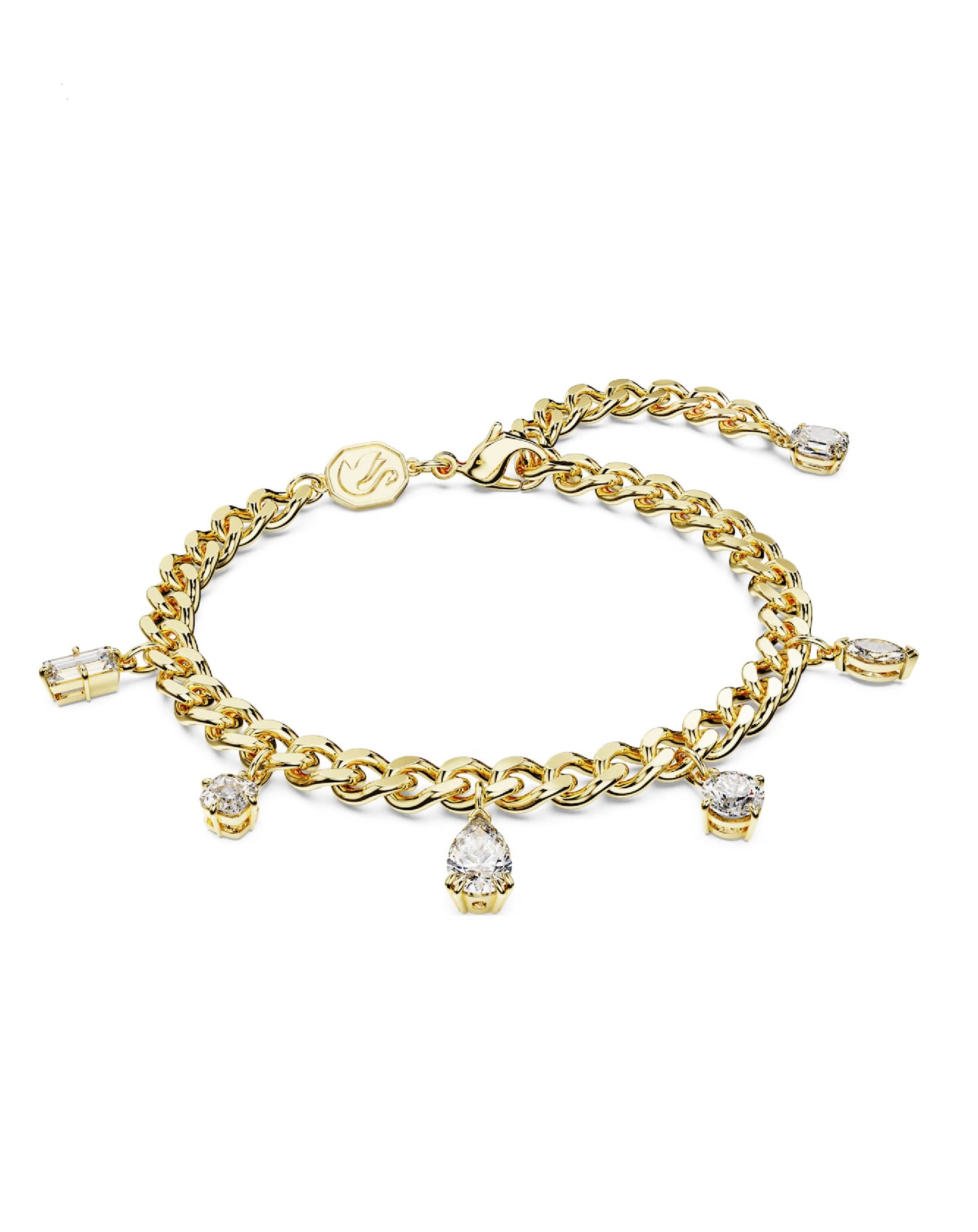 Swarovski Swarovski Dextera Pavé BRACELET, Yellow Gold Tone, Size M Bracelets