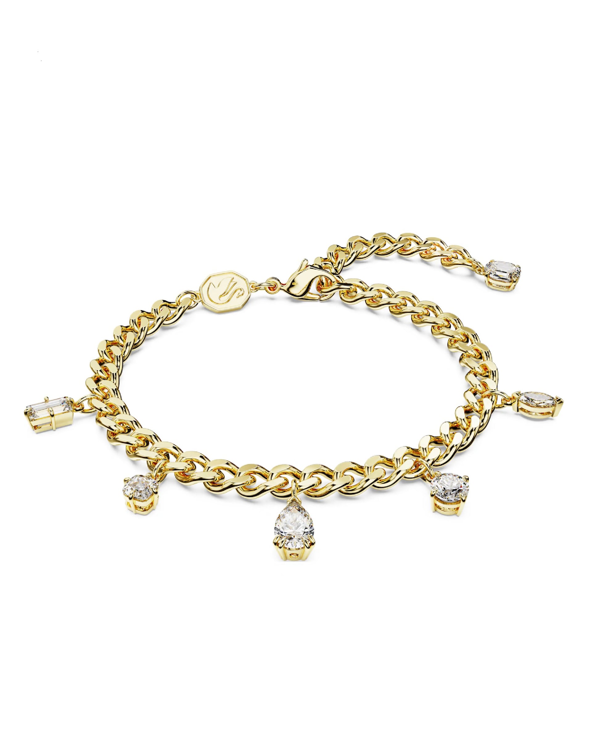 Swarovski Swarovski Dextera Pavé BRACELET, Yellow Gold Tone, Size M Bracelets