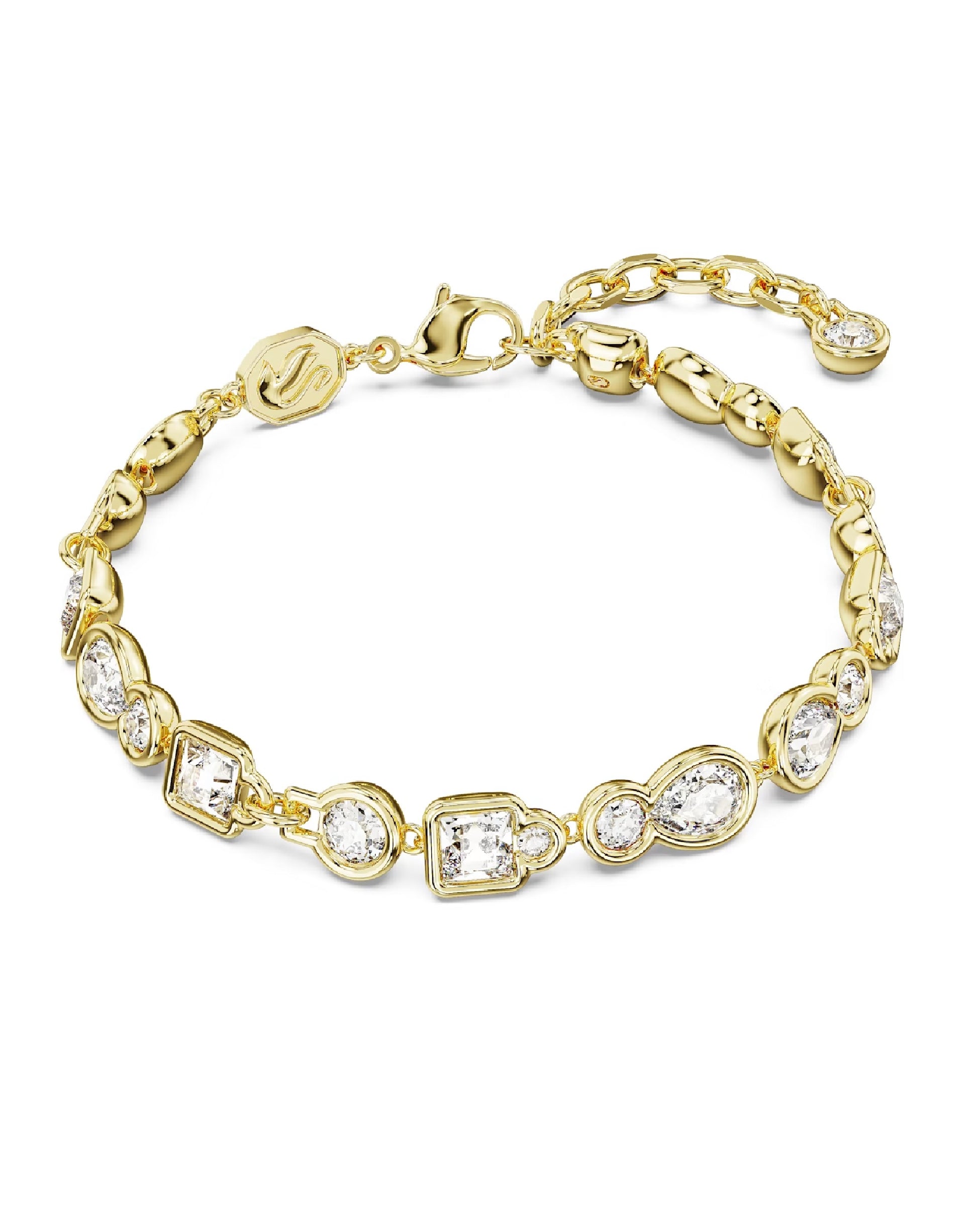 Swarovski 5667044 Swarovski DEXTERA Bracelet Gold Tone Plated Size M Bracelets