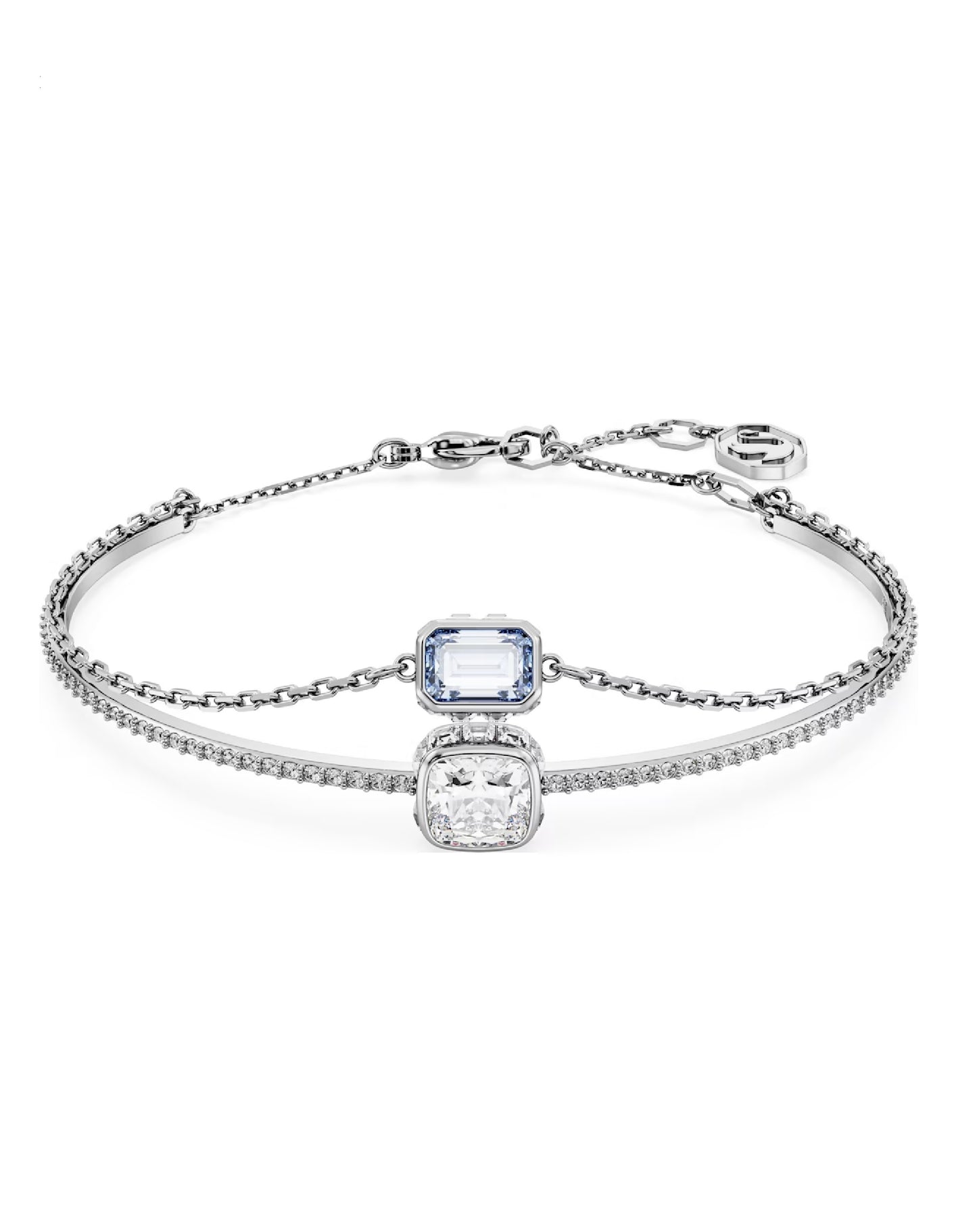 Swarovski STILLA Swarovski White, Rhodium Plated, Bracelet Bracelets