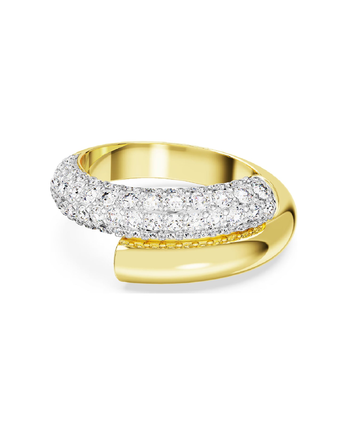 Swarovski 5668815 Swarovski DEXTERA Octagon Ring Size 58, White Tone Plated Rings