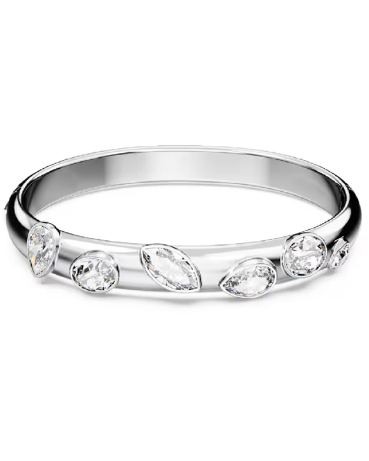 5671195 Swarovski Dextera Bangle White Gold Tone Plated