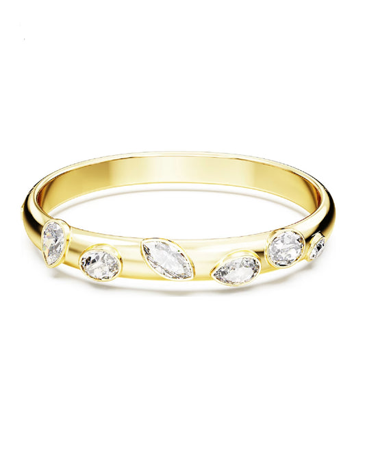 Swarovski Swarovski DEXTERA Bangle, Yellow GOLD Tone, Mixed Cuts Jewelry