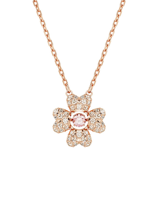 Swarovski 5674211 Swarovski Idyllia, CLOVER, Gold Tone Pendant Necklaces