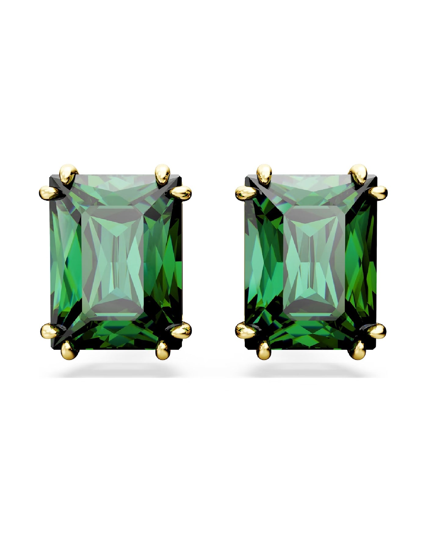 Swarovski 5677142 Swarovski Matrix STUD Earrings, Rhodium Plated Earrings