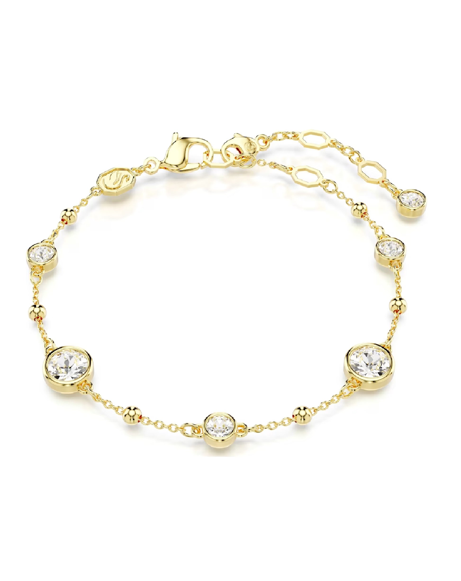 Swarovski 5680094 Swarovski Imber Bracelet Gold Tone Plated Size M Bracelets