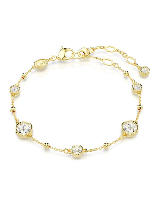 Swarovski 5680094 Swarovski Imber Bracelet Gold Tone Plated Size M Bracelets