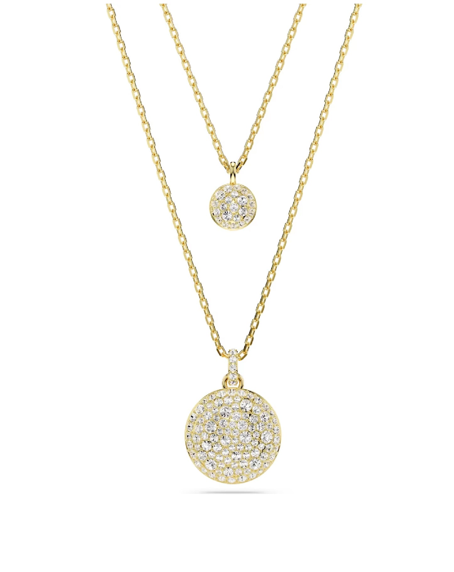 Swarovski 5683442 Swarovski Pendant DICE Yellow Gold Tone Necklace Necklaces