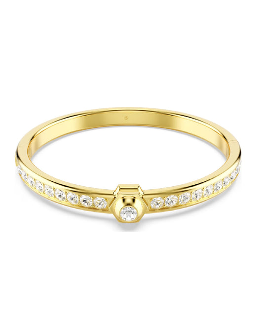 Swarovski 5688494 Swarovski Numina Bangle, Yellow Gold Tone Bracelet, White, L Necklaces