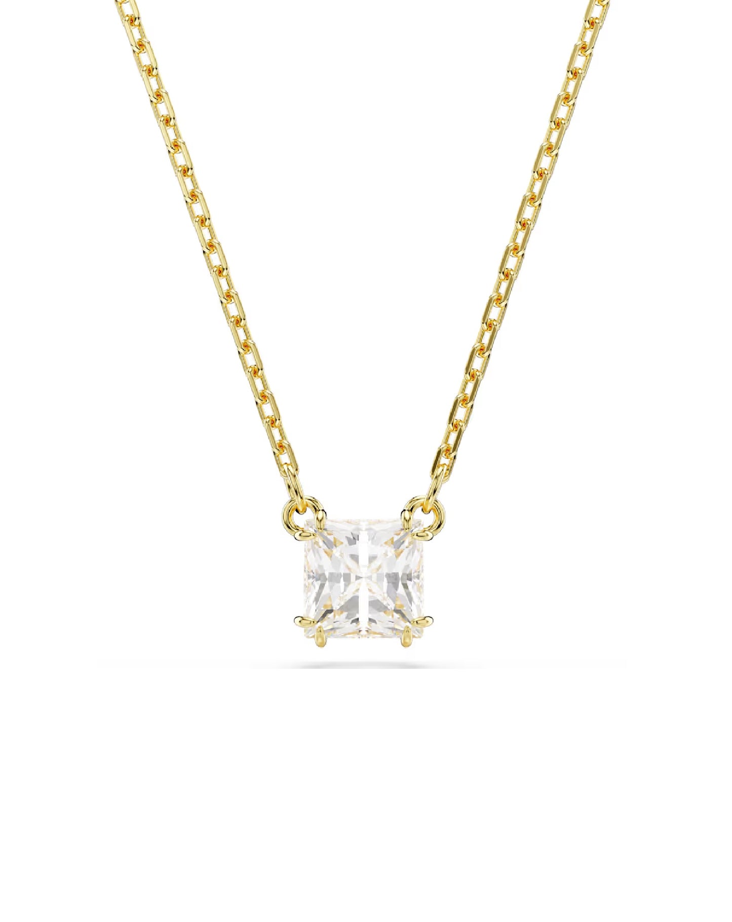 5693153 Swarovski Stilla WHITE Pendant Yellow Rhodium Plating