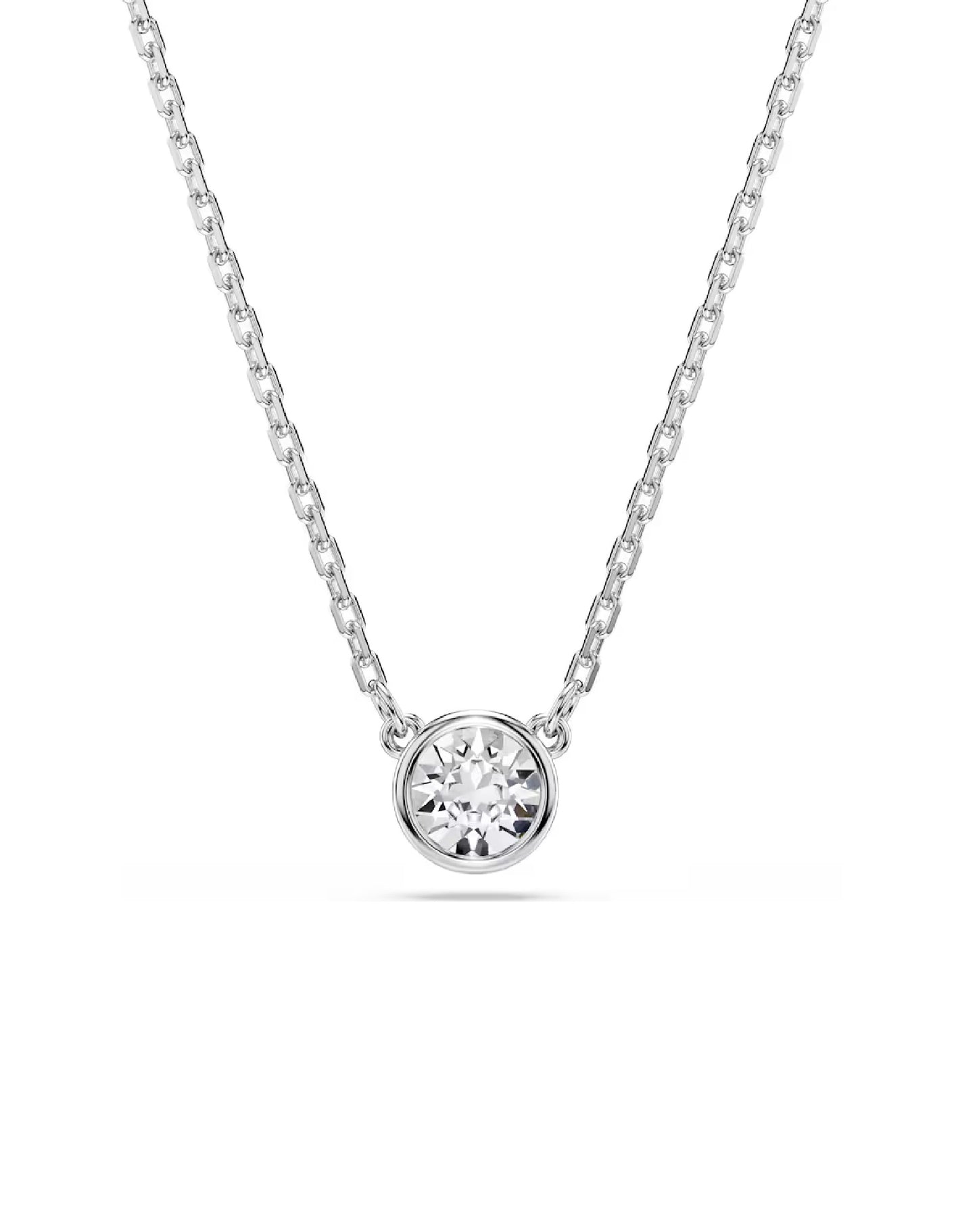 5696039 Swarovski Imber White Tone Rhodium Plated Pendant
