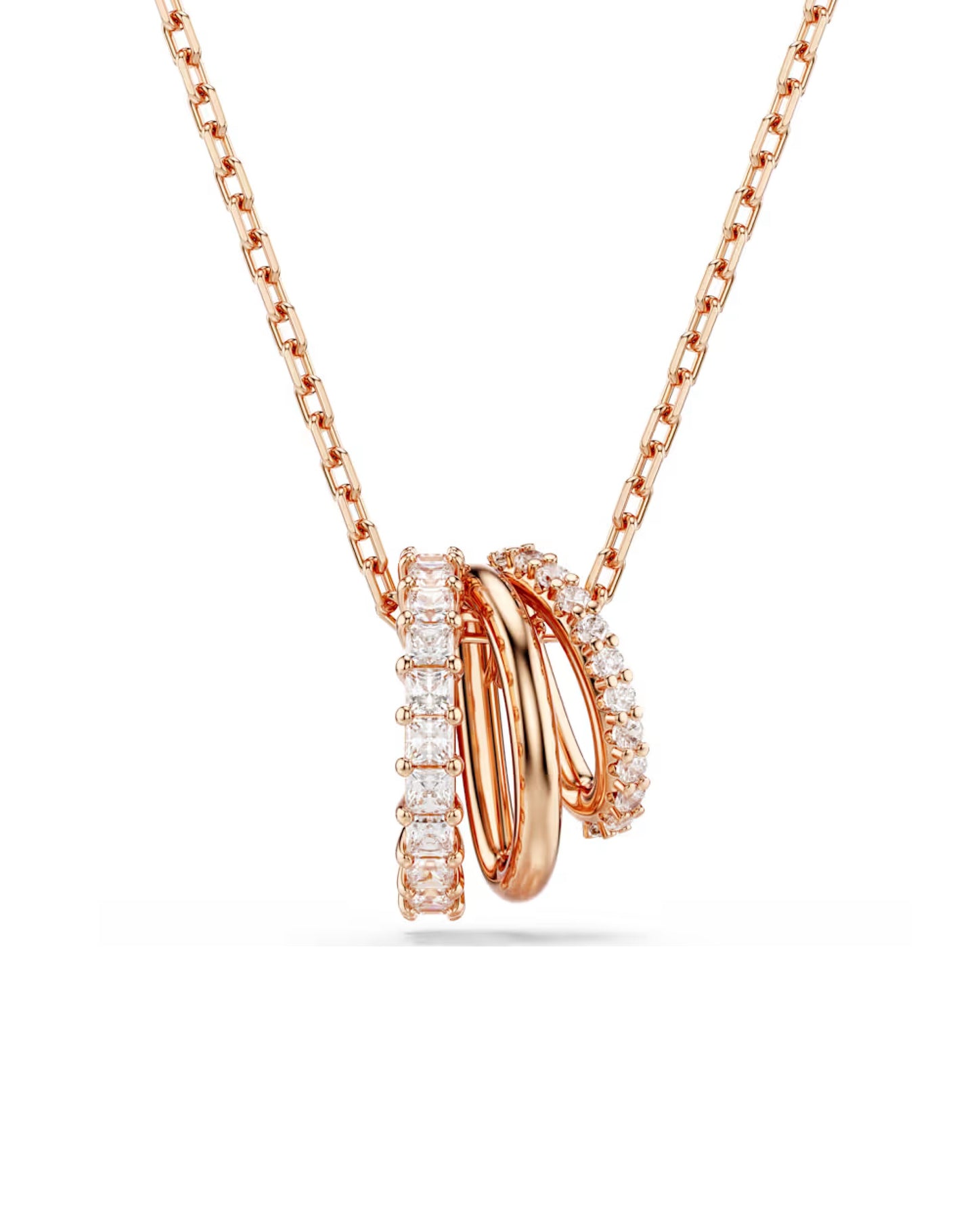 5701494 Swarovski Rose Gold Tone Hyperbola Pendant