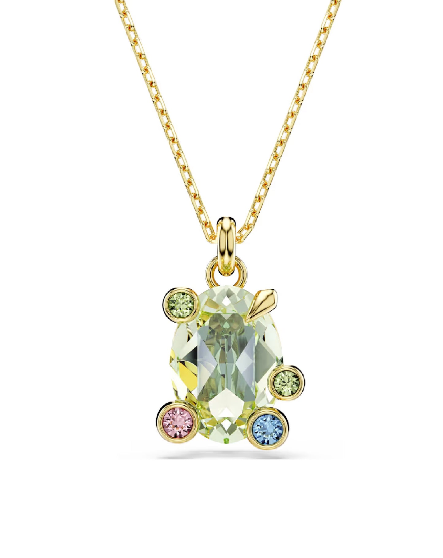 5705816 Swarovski GEMA Drop Pendant, Rhodium Plated