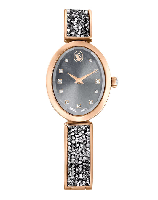 5711695 Swarovski ROSE Tone CRYSTAL ROCK Quartz Watch