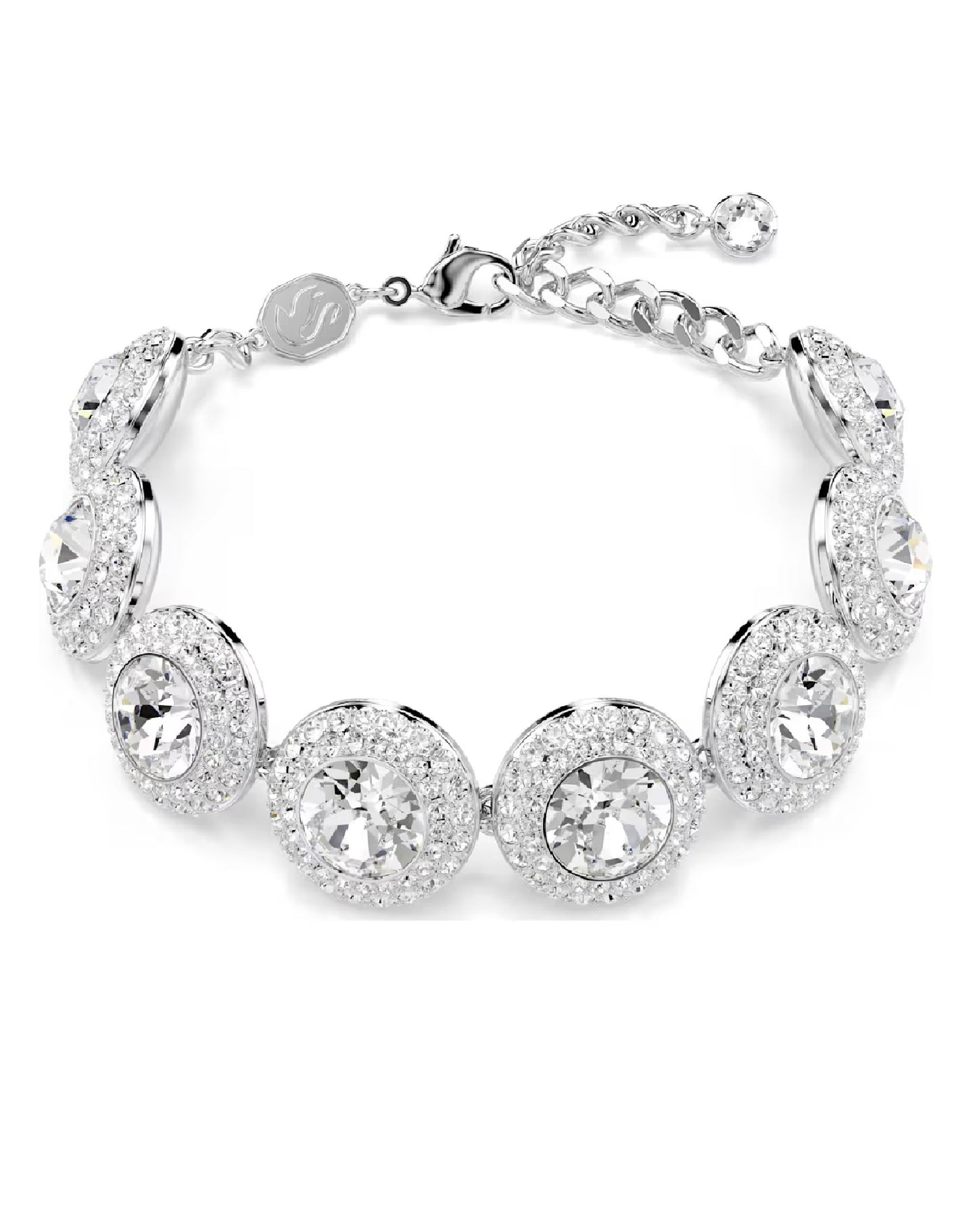 5735343 Swarovski ANGELIC Bracelet Size M, Rhodium Plated