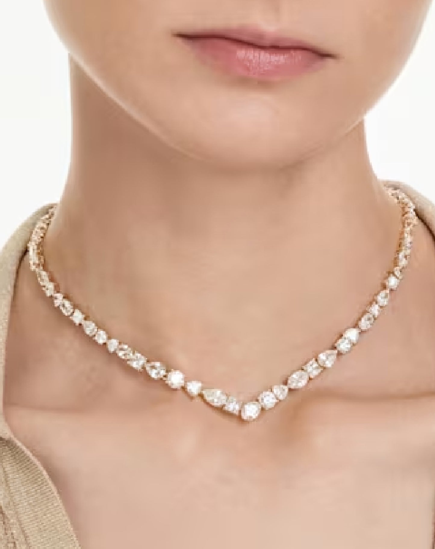 5743826 Swarovski Yellow Gold Mesmera Necklace