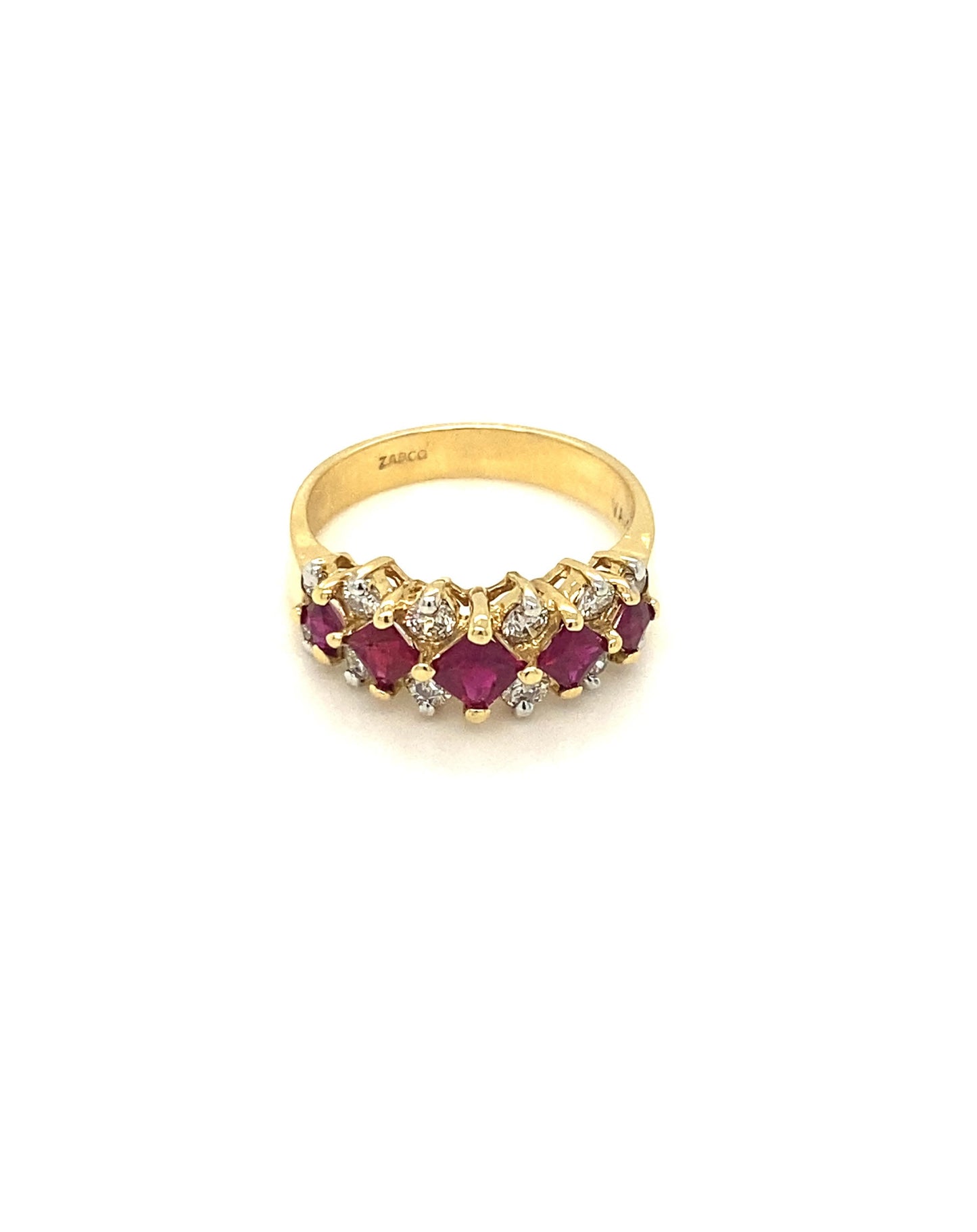 Diamonds Round Cut Ruby Diamond Ring 1.33 CT , 0.56 CT Rings