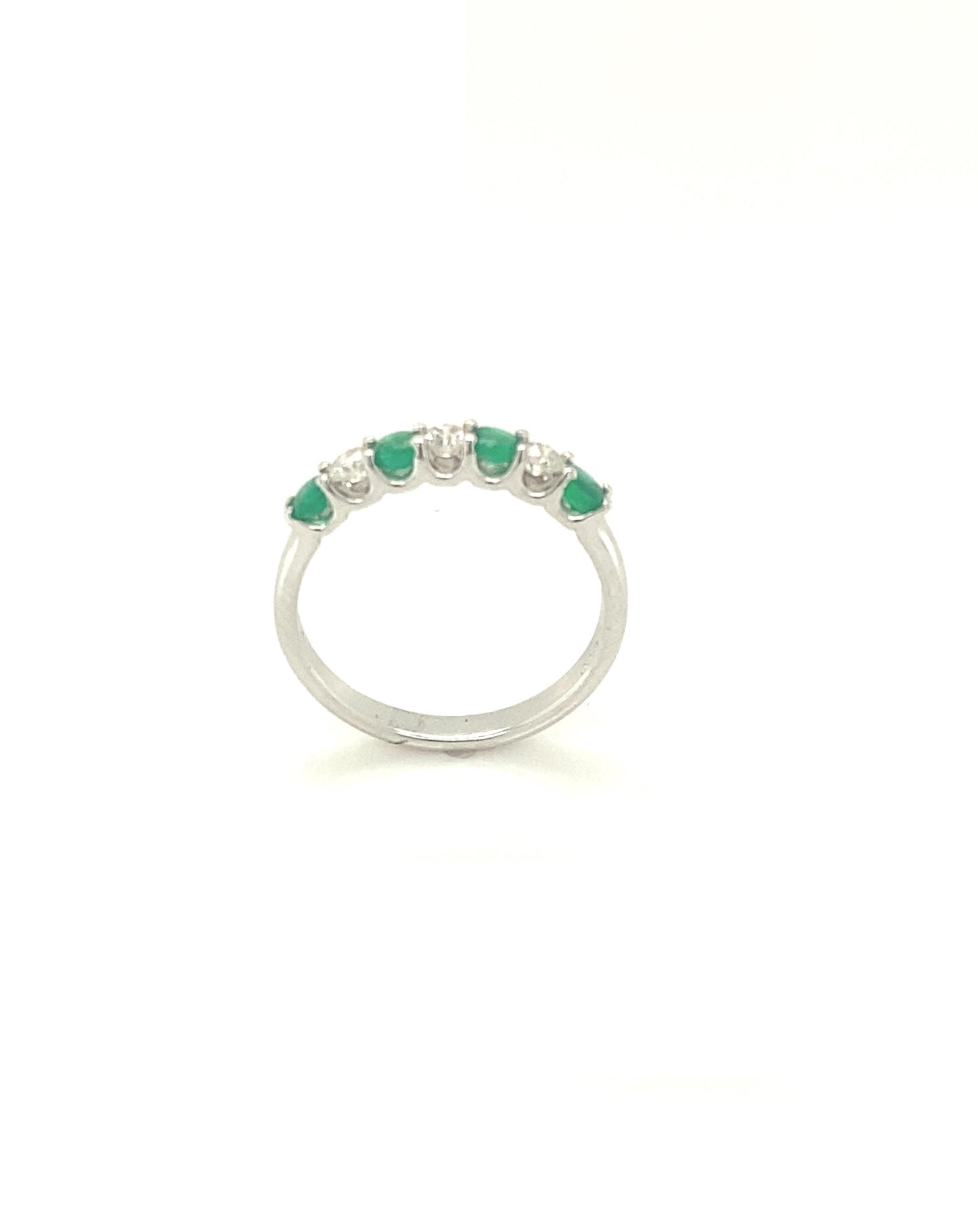 Diamonds WhiteGold Emerald Diamond Ring, 0.50 CT - 0.21 CT Rings