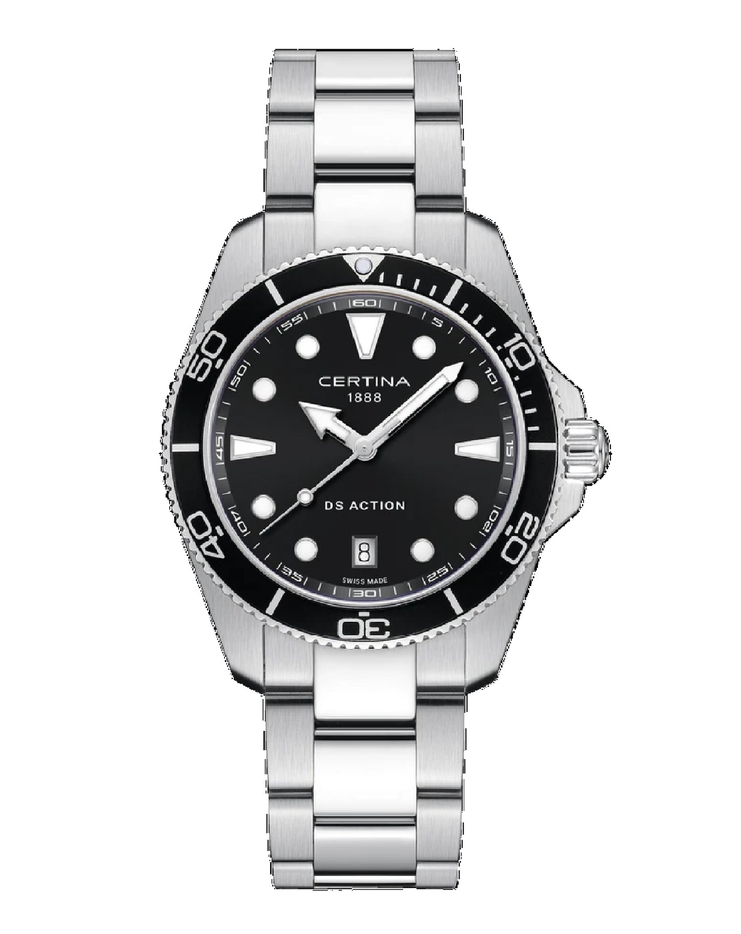 C048.410.11.051.00 Certina DS Action DIVER BLACK DIAL 40 MM