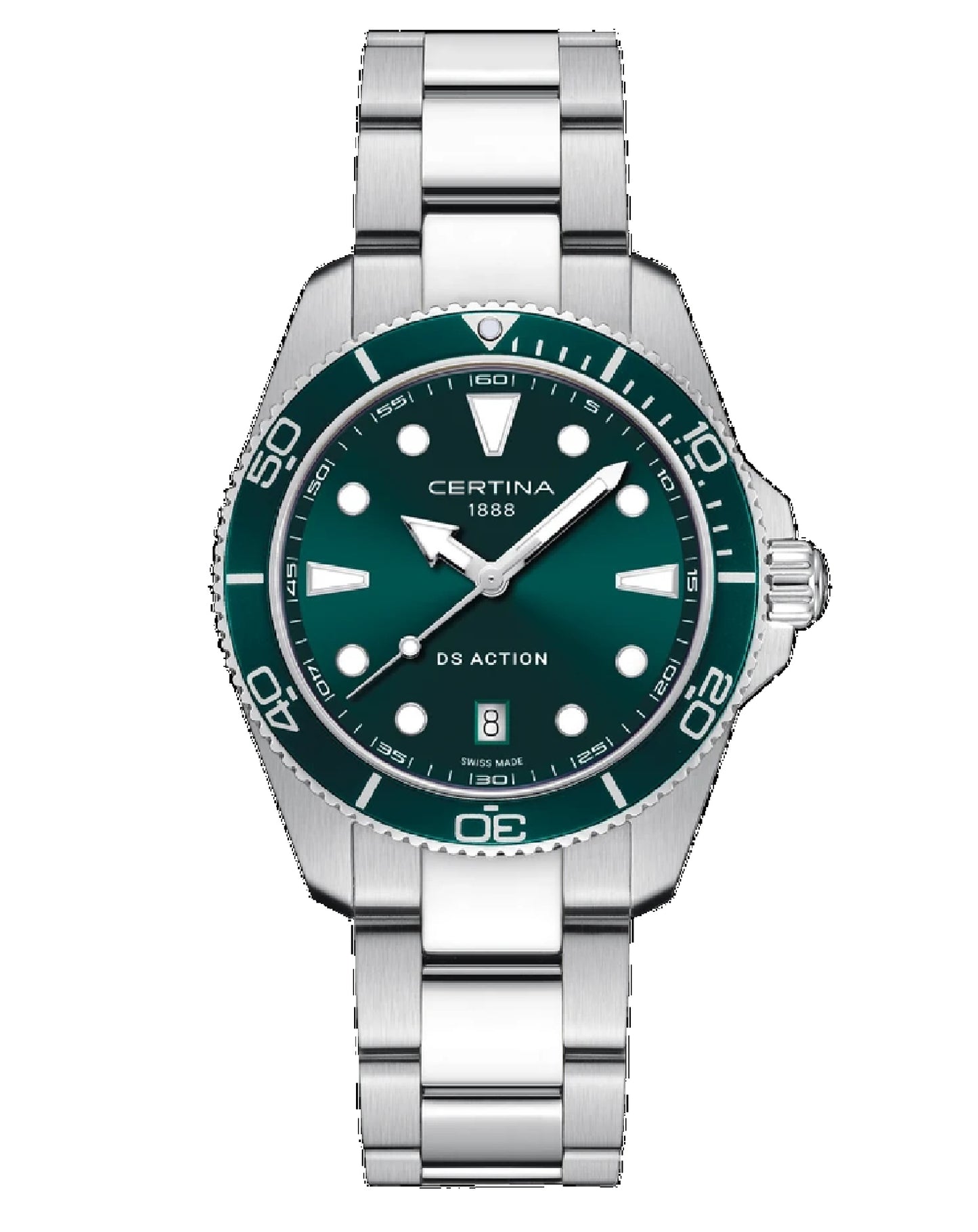 C048.410.11.091.00 Certina DS Action DIVER Green DIAL 40 MM