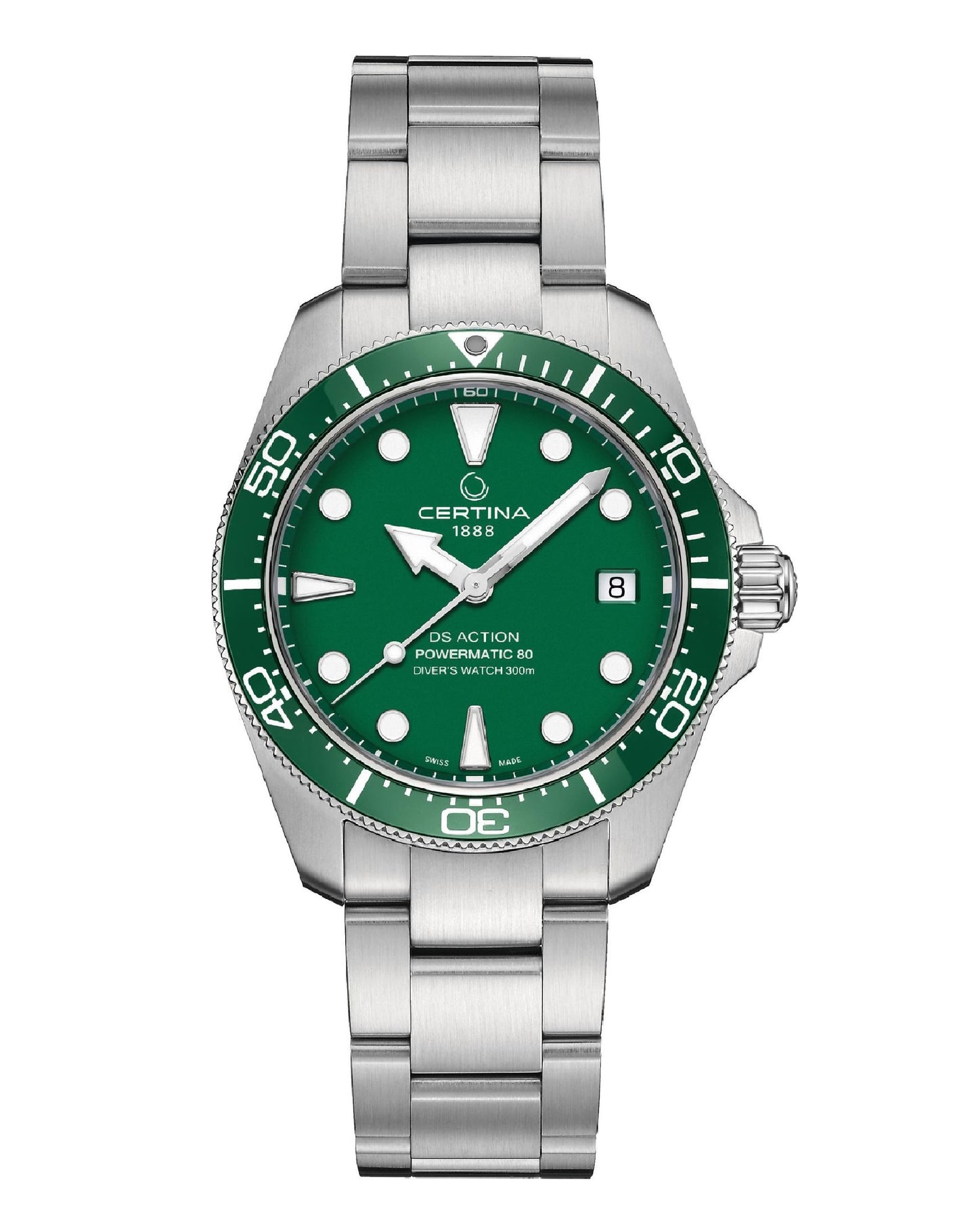 C048.807.11.091.00 Certina DS Action DIVER Green DIAL 38 MM