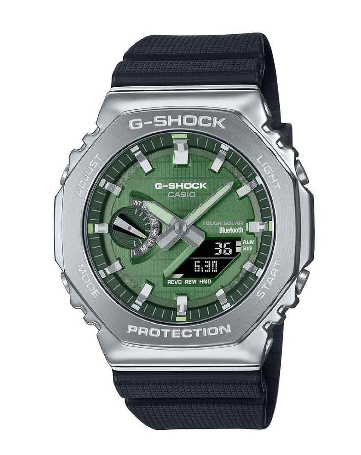 GBM-2100A-1A3ER CASIO G-Shock, Quartz, Rubber, Steel.