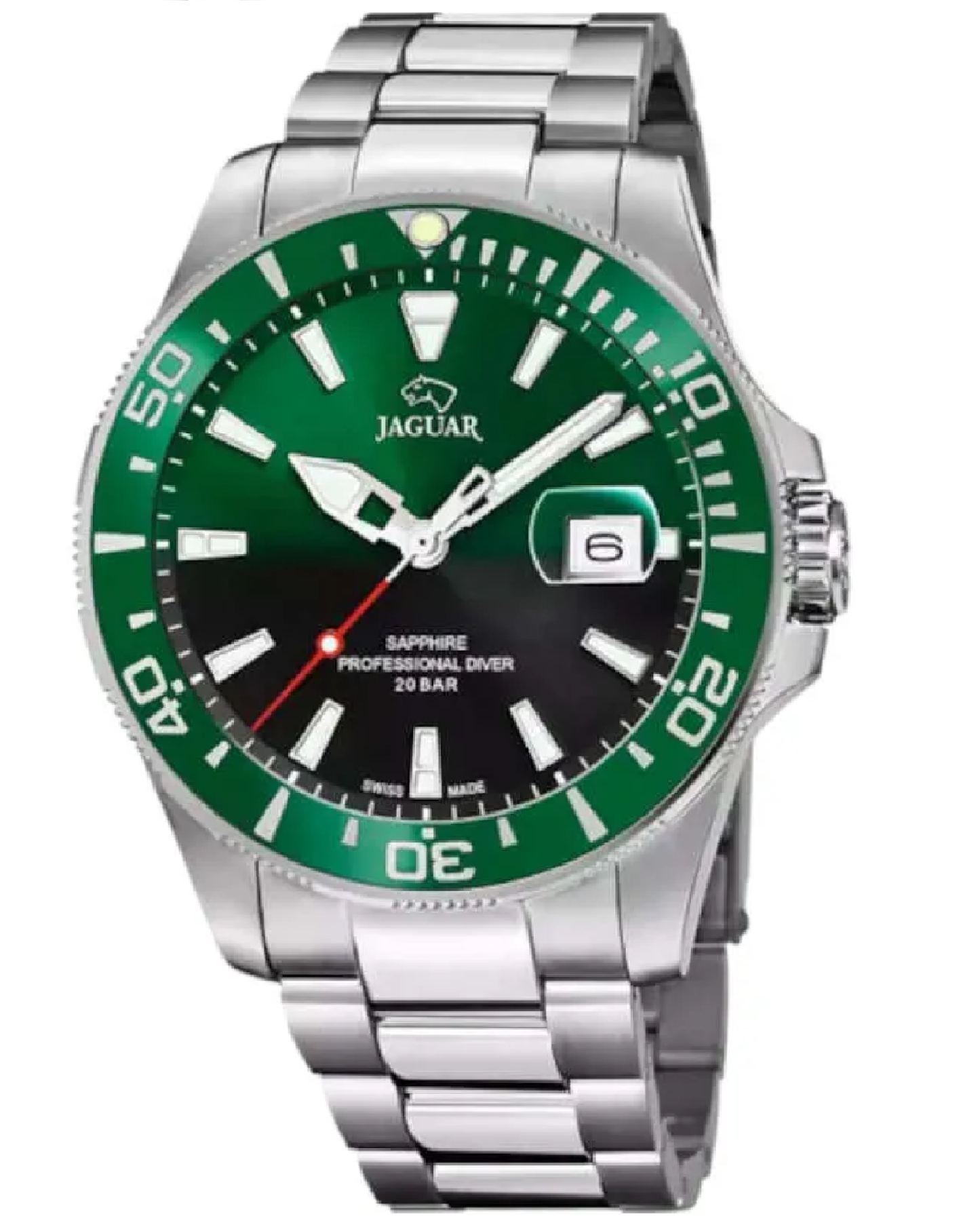 J860/6 JAGUAR Executive Diver GREEN Dial