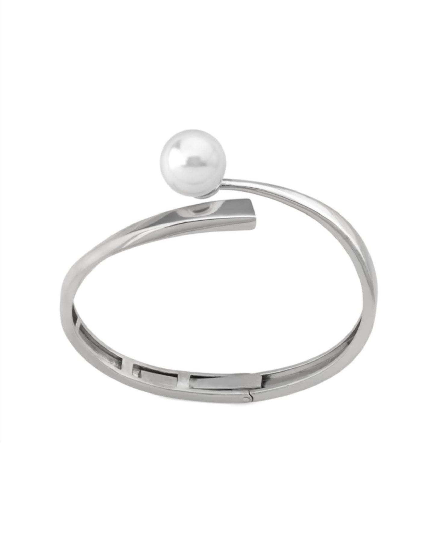 Majorica Bangle White Pearl CLAVE AL SOL, Bracelets