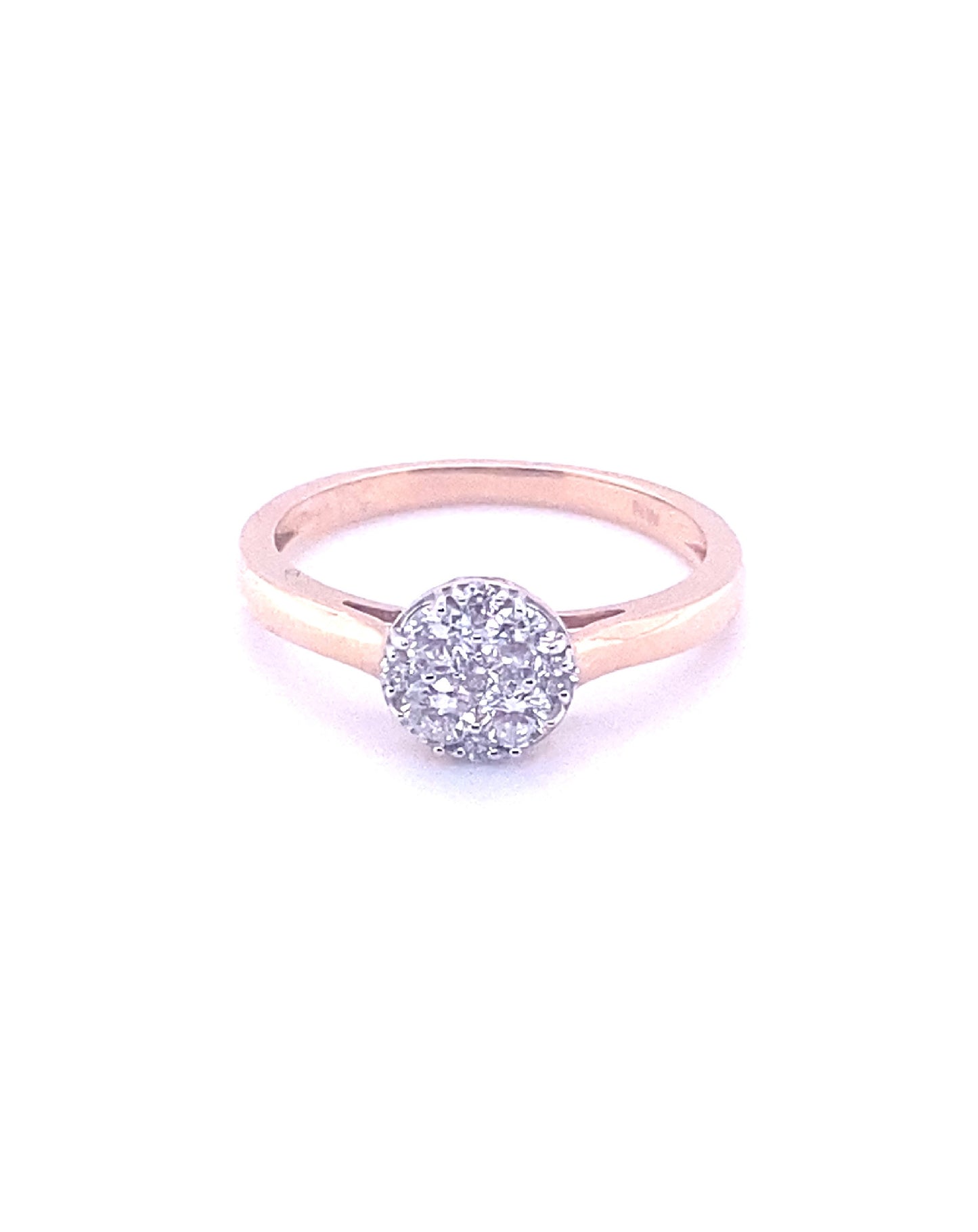 Diamonds Solitaire cluster setting Diamond Ring, 0.43 CT Rings