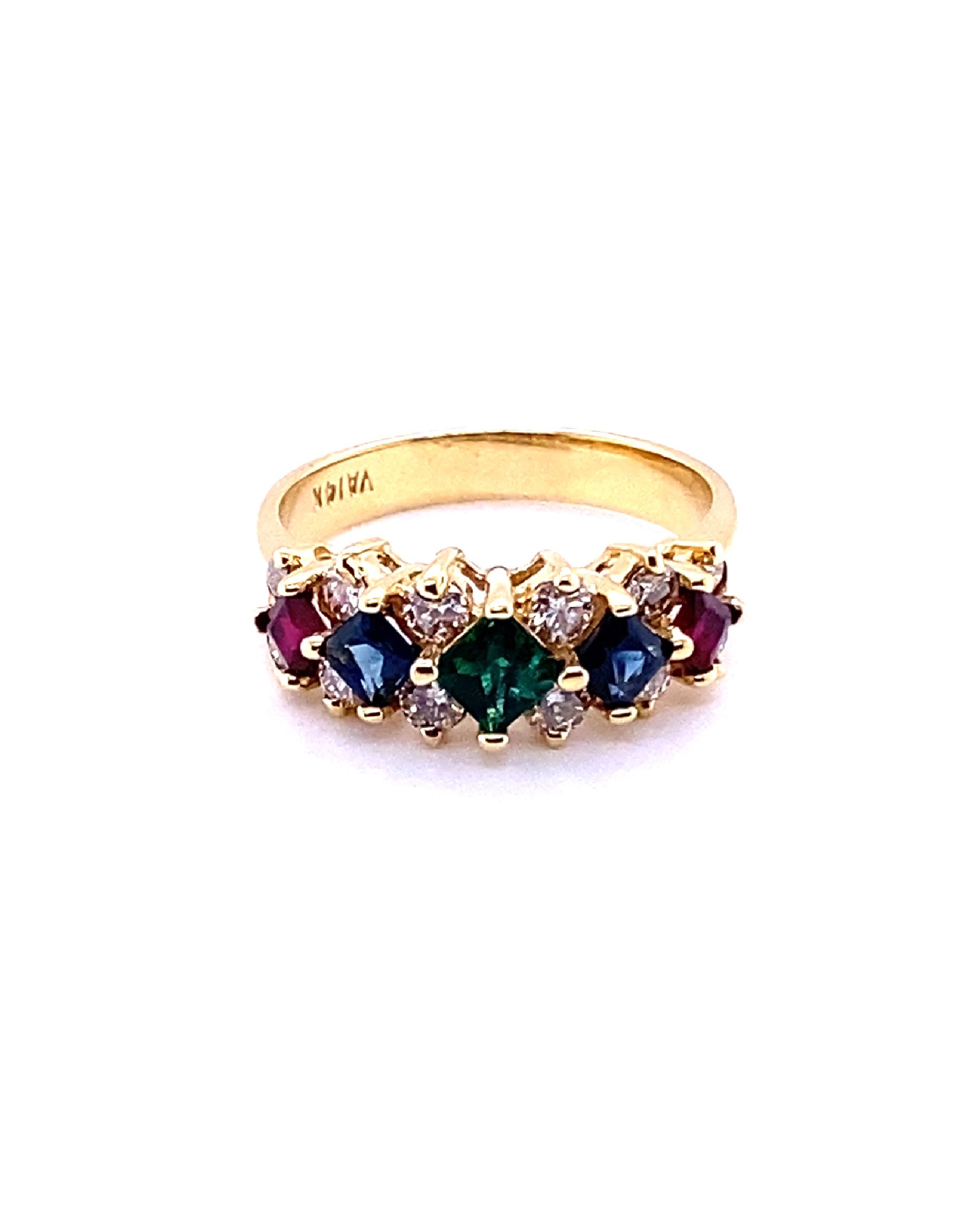 Diamonds Semi-Precious Majestic Diamond Ring, Semi-Precious 1.10Ct + 0.70 Ct Rings