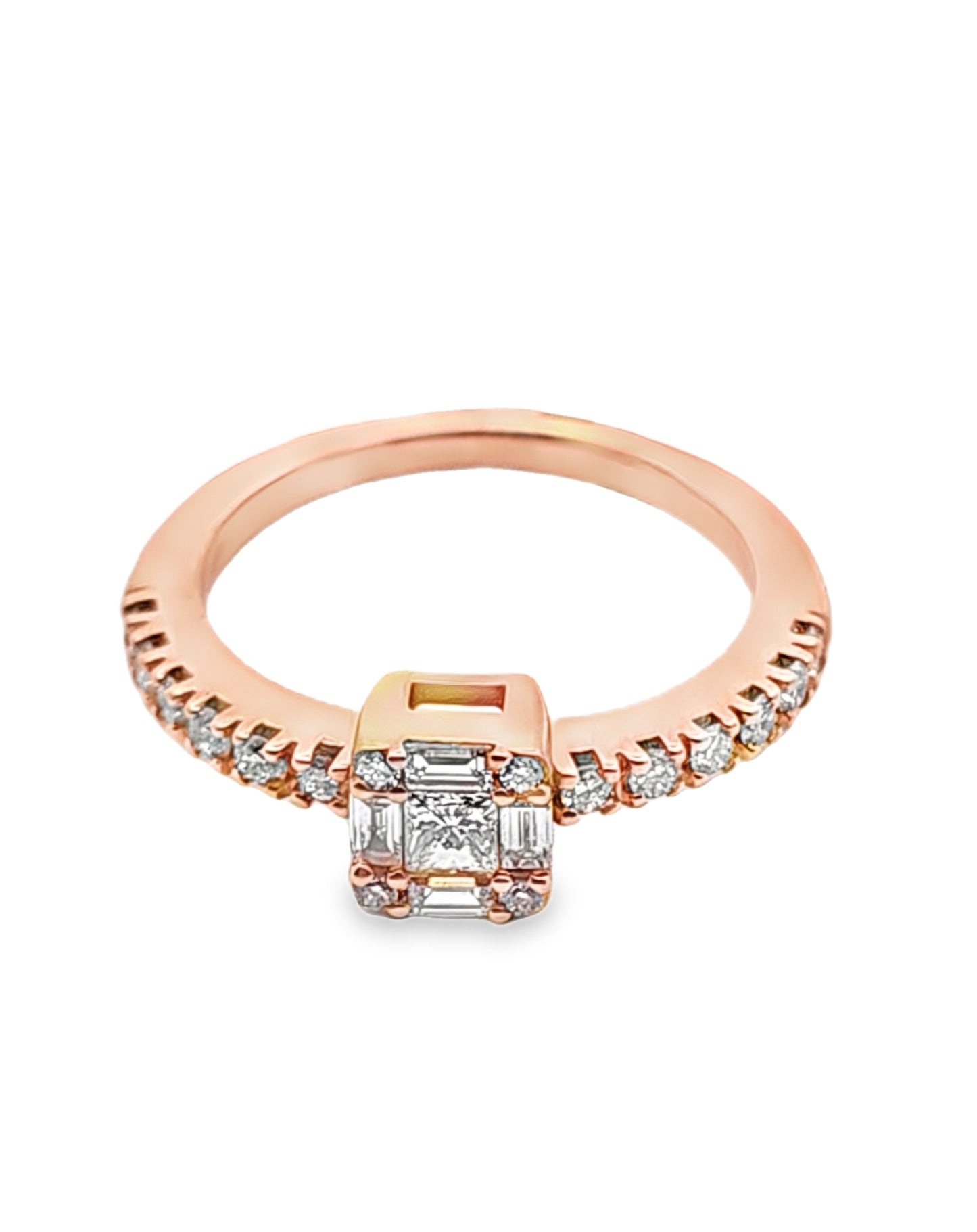 Diamond ring  0.53 Rose gold 18KT