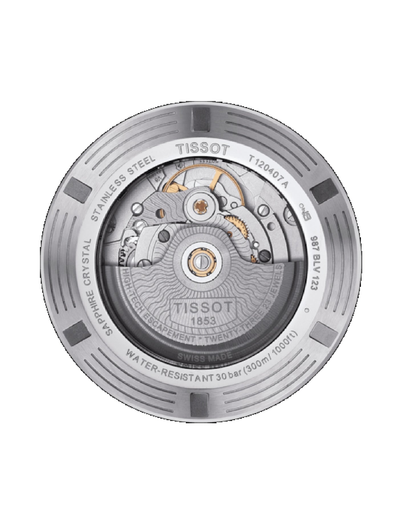 T120.407.17.041.01 Tissot Sea Star 1000 Powermatic 80 H Blue Indexes