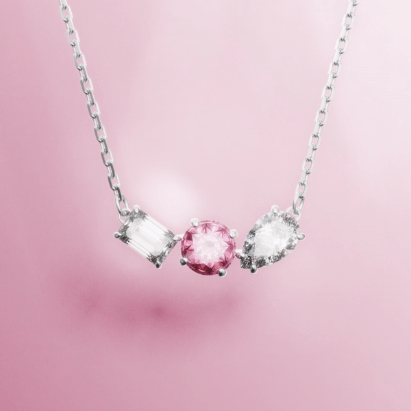 Swarovski Swarovski Mesmera Pendant White Tone,PINK, MIXED CutS, 5668275 Necklace