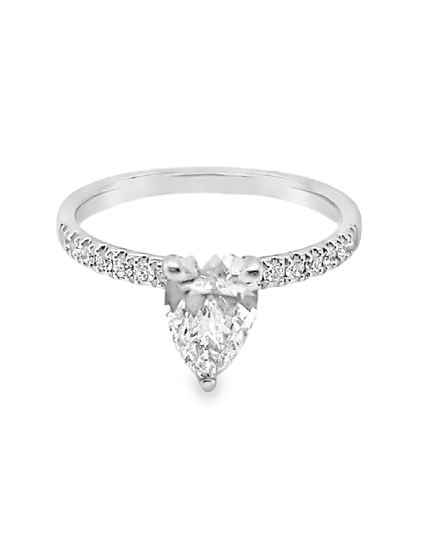 Anillo de diamantes de 14 kt y 7