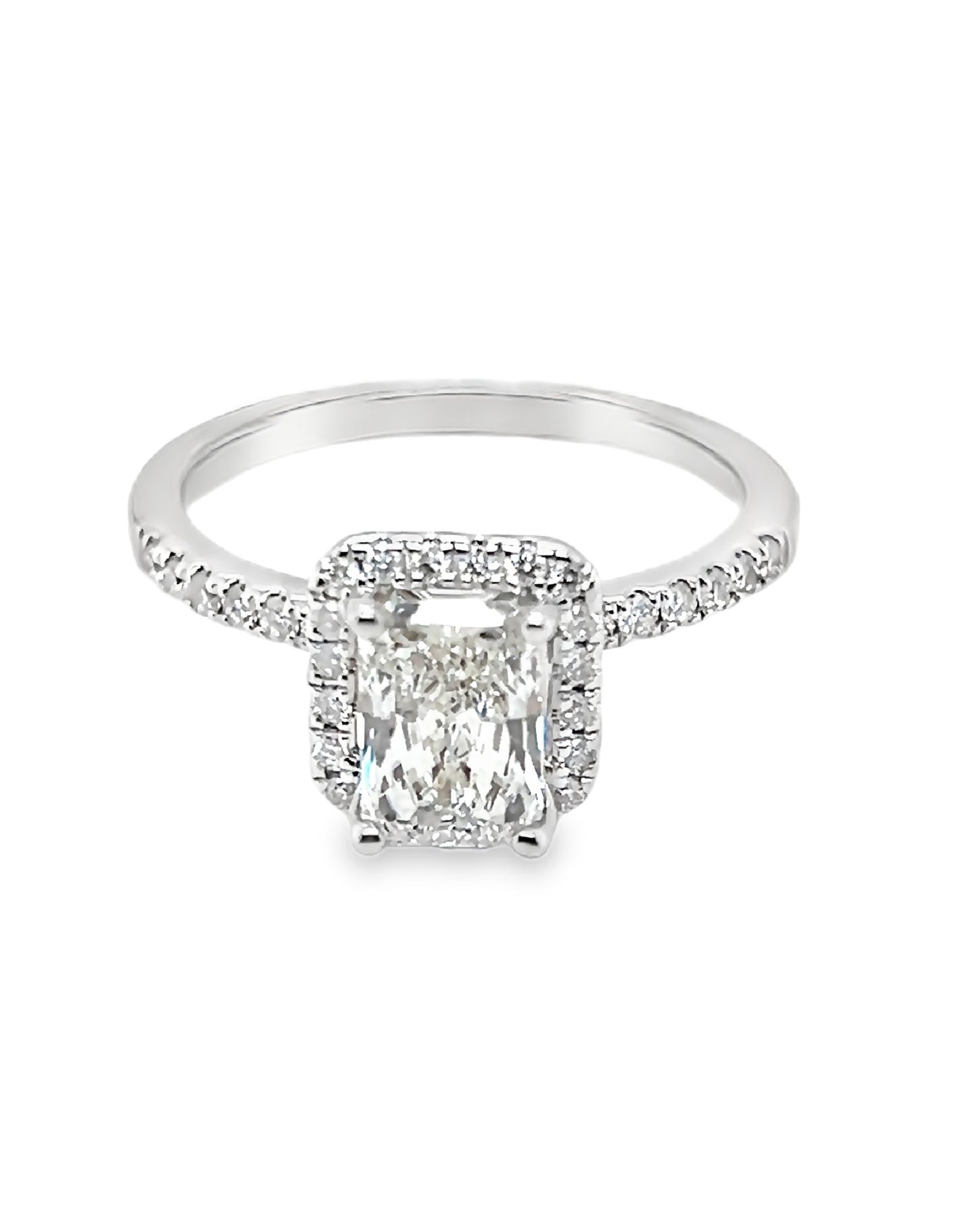 Anillo de diamantes de 14 kt y 7