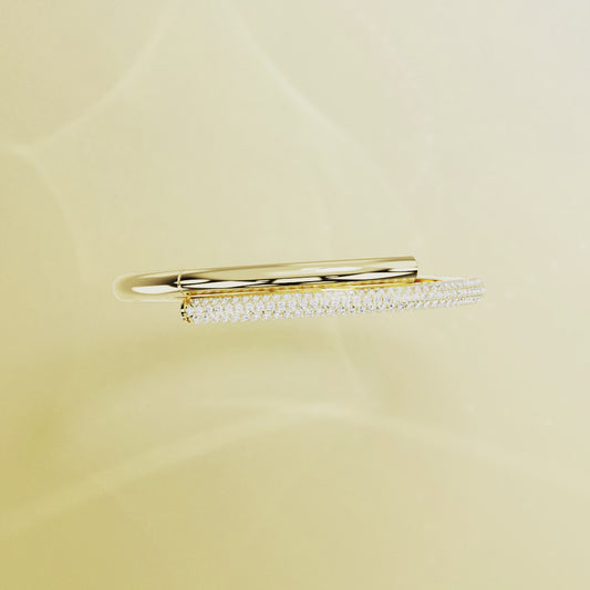 Brazalete Swarovski DEXTERA 5639198, tono ORO amarillo, pavé en forma de octágono